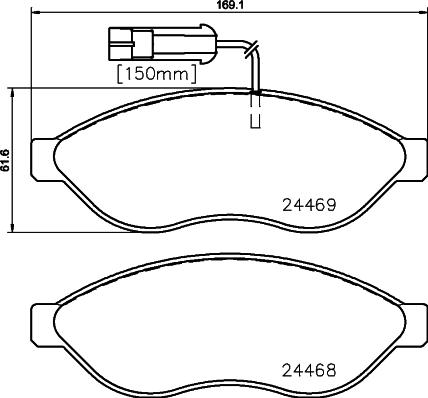 HELLA 8DB 355 020-651 - Jarrupala, levyjarru inparts.fi