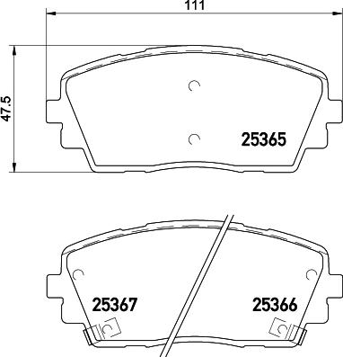 HELLA 8DB 355 020-611 - Jarrupala, levyjarru inparts.fi