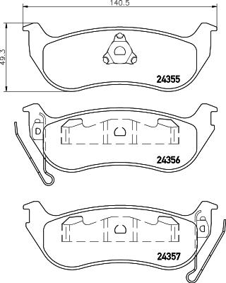 HELLA 8DB 355 020-631 - Jarrupala, levyjarru inparts.fi