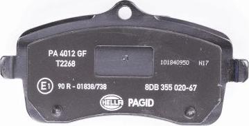 HELLA 8DB 355 020-671 - Jarrupala, levyjarru inparts.fi