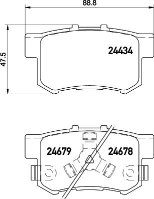 HELLA 8DB 355 020-021 - Jarrupala, levyjarru inparts.fi