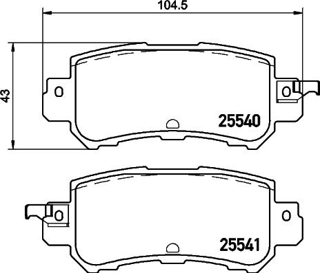 HELLA 8DB 355 020-151 - Jarrupala, levyjarru inparts.fi