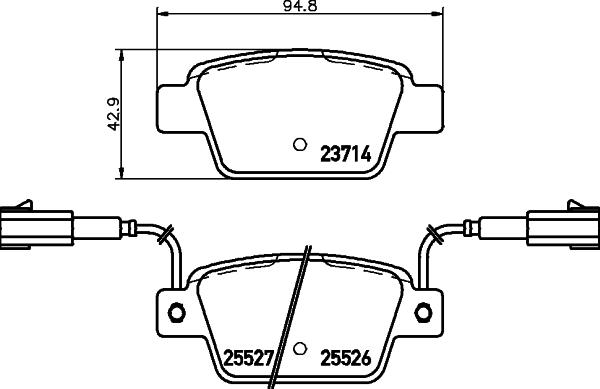 HELLA 8DB 355 020-181 - Jarrupala, levyjarru inparts.fi