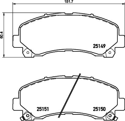 BOSCH 0 986 AB4 421 - Jarrupala, levyjarru inparts.fi