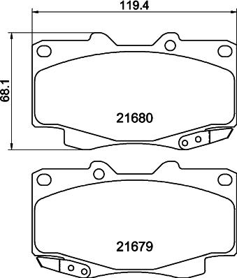 HELLA 8DB 355 020-811 - Jarrupala, levyjarru inparts.fi