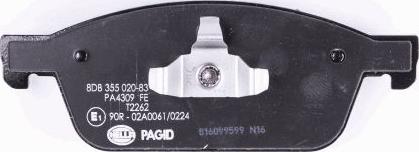 HELLA 8DB 355 020-831 - Jarrupala, levyjarru inparts.fi