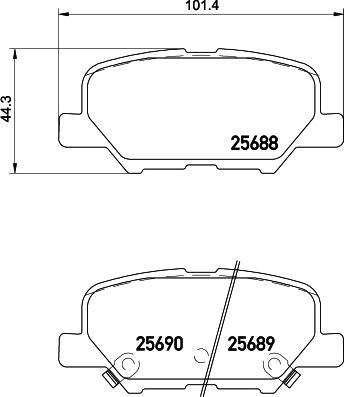 HELLA 8DB 355 029-331 - Jarrupala, levyjarru inparts.fi