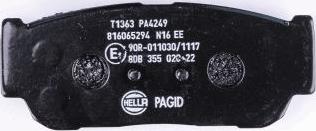 HELLA 8DB 355 020-221 - Jarrupala, levyjarru inparts.fi