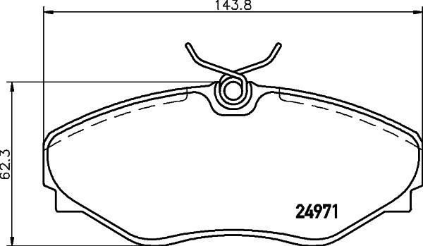 HELLA 8DB 355 020-731 - Jarrupala, levyjarru inparts.fi