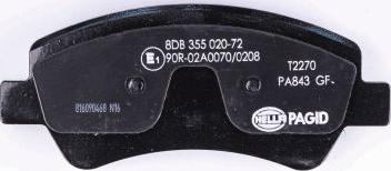 HELLA 8DB 355 020-721 - Jarrupala, levyjarru inparts.fi