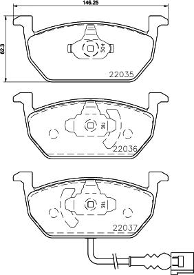 HELLA 8DB 355 021-951 - Jarrupala, levyjarru inparts.fi