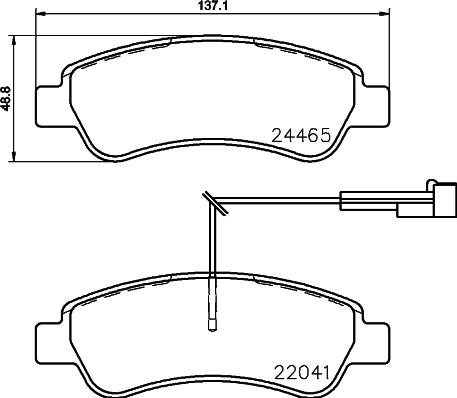 HELLA 8DB 355 021-901 - Jarrupala, levyjarru inparts.fi