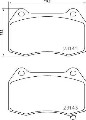 HELLA 8DB 355 021-931 - Jarrupala, levyjarru inparts.fi