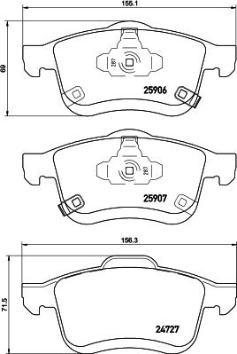 HELLA 8DB 355 021-451 - Jarrupala, levyjarru inparts.fi