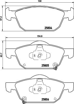 HELLA 8DB 355 021-431 - Jarrupala, levyjarru inparts.fi