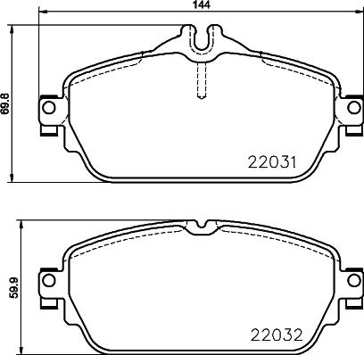 HELLA 8DB 355 029-931 - Jarrupala, levyjarru inparts.fi