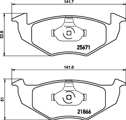 HELLA 8DB 355 021-531 - Jarrupala, levyjarru inparts.fi