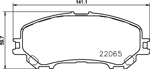 HELLA 8DB 355 021-691 - Jarrupala, levyjarru inparts.fi