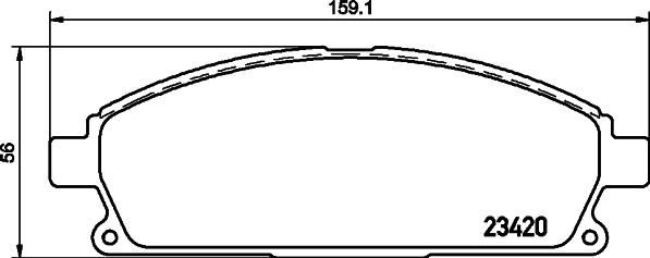 HELLA 8DB 355 021-651 - Jarrupala, levyjarru inparts.fi