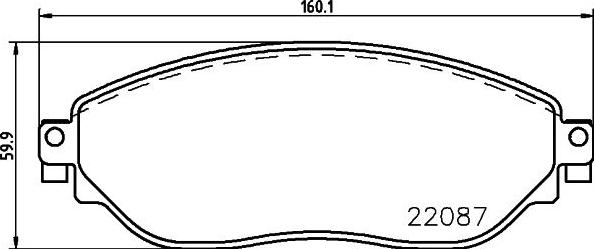 HELLA 8DB 355 021-891 - Jarrupala, levyjarru inparts.fi