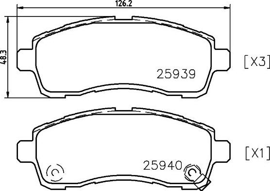 HELLA 8DB 355 021-871 - Jarrupala, levyjarru inparts.fi