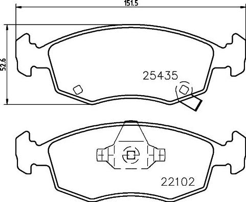 HELLA 8DB 355 021-751 - Jarrupala, levyjarru inparts.fi