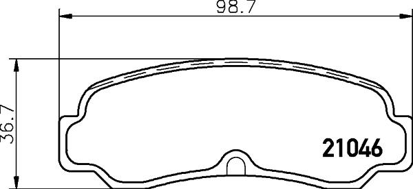 HELLA 8DB 355 028-961 - Jarrupala, levyjarru inparts.fi