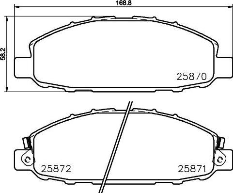 HELLA 8DB 355 028-921 - Jarrupala, levyjarru inparts.fi