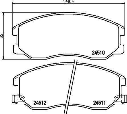 HELLA 8DB 355 028-581 - Jarrupala, levyjarru inparts.fi