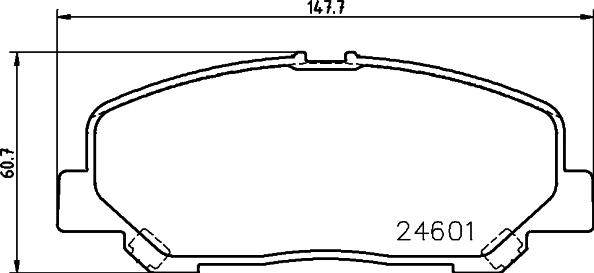 HELLA 8DB 355 028-651 - Jarrupala, levyjarru inparts.fi