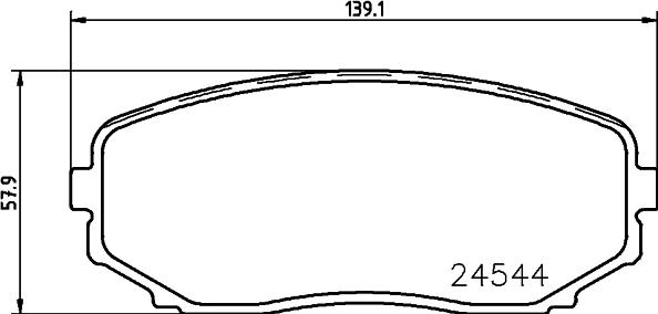 HELLA 8DB 355 028-621 - Jarrupala, levyjarru inparts.fi