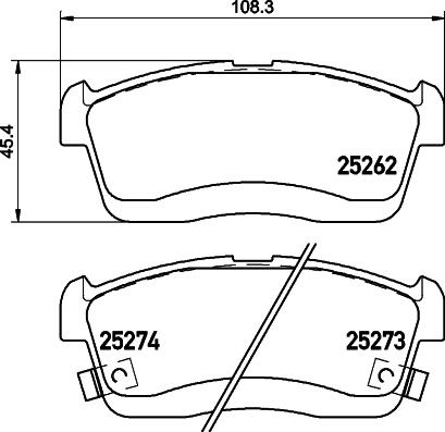 HELLA 8DB 355 028-861 - Jarrupala, levyjarru inparts.fi