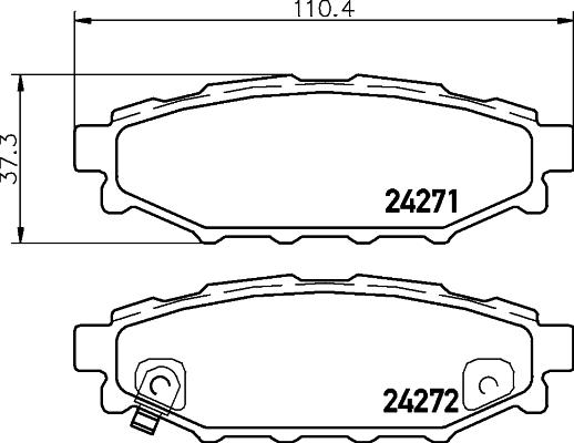 HELLA 8DB 355 028-341 - Jarrupala, levyjarru inparts.fi