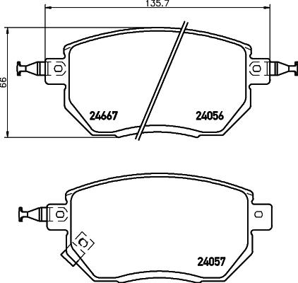 HELLA 8DB 355 028-231 - Jarrupala, levyjarru inparts.fi