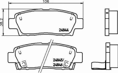 HELLA 8DB 355 014-771 - Jarrupala, levyjarru inparts.fi