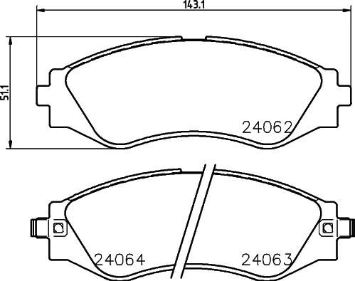 HELLA 8DB 355 023-471 - Jarrupala, levyjarru inparts.fi