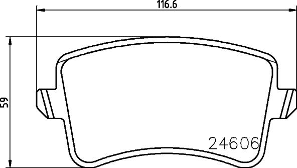 HELLA 8DB 355 023-561 - Jarrupala, levyjarru inparts.fi