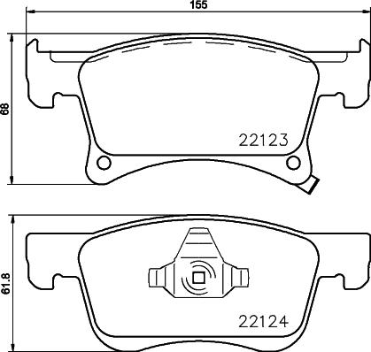 HELLA 8DB 355 023-021 - Jarrupala, levyjarru inparts.fi