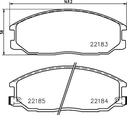 HELLA 8DB 355 023-281 - Jarrupala, levyjarru inparts.fi