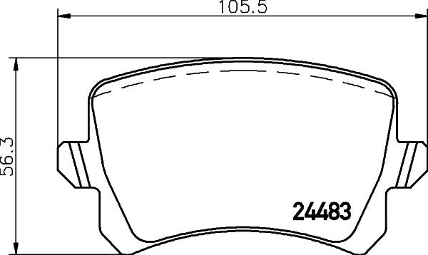 HELLA 8DB 355 023-761 - Jarrupala, levyjarru inparts.fi