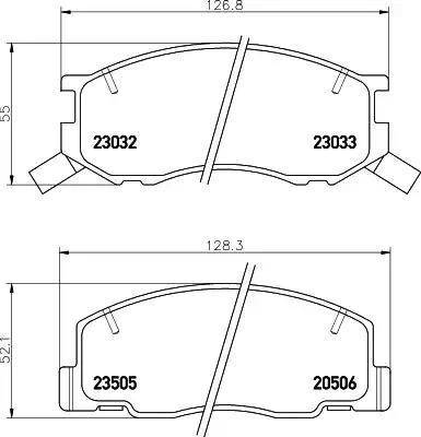 HELLA 8DB 355 009-481 - Jarrupala, levyjarru inparts.fi