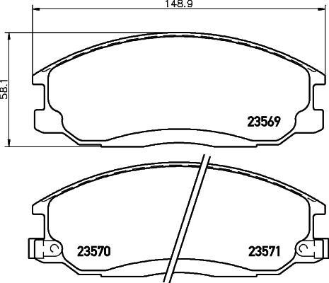 HELLA 8DB 355 027-691 - Jarrupala, levyjarru inparts.fi