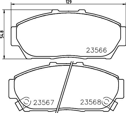 HELLA 8DB 355 027-681 - Jarrupala, levyjarru inparts.fi