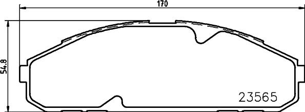 HELLA 8DB 355 027-671 - Jarrupala, levyjarru inparts.fi