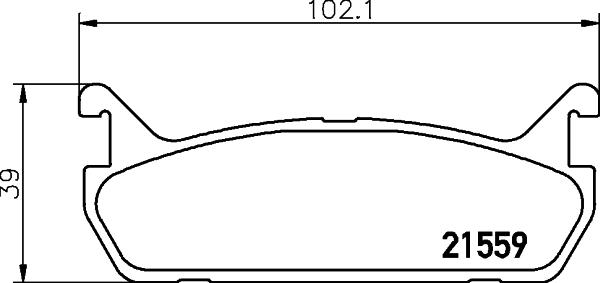 HELLA 8DB 355 027-061 - Jarrupala, levyjarru inparts.fi