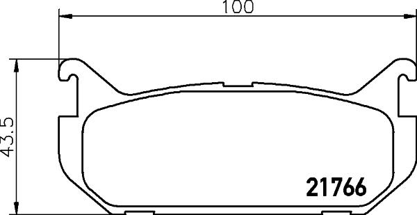 HELLA 8DB 355 027-301 - Jarrupala, levyjarru inparts.fi