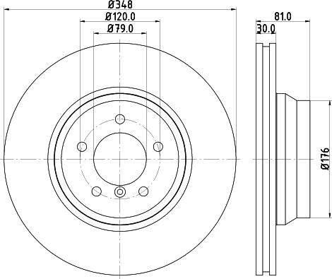 HELLA 8DD 355 109-982 - Jarrulevy inparts.fi