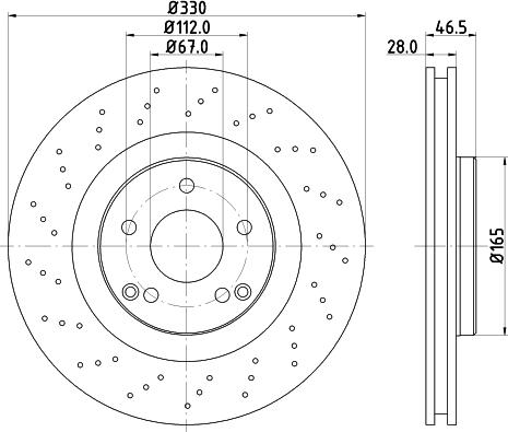 HELLA 8DD 355 124-421 - Jarrulevy inparts.fi