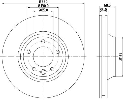 HELLA 8DD 355 109-782 - Jarrulevy inparts.fi