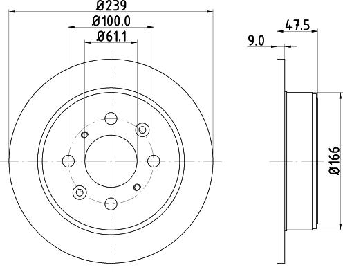 HELLA 8DD 355 104-951 - Jarrulevy inparts.fi